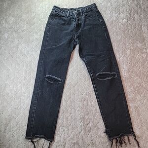 Princess Polly Distressed Black Jeans